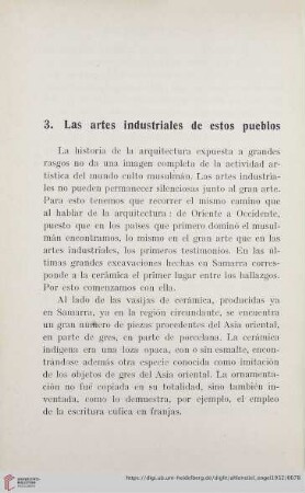 3. Las artes industriales de estos pueblos