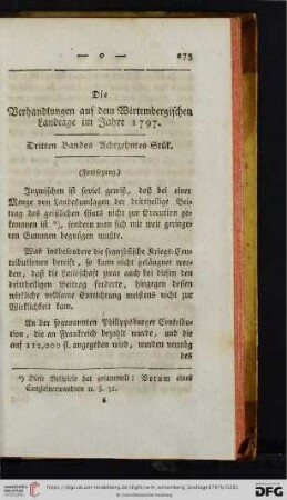 Dritten Bandes Achtzehntes Stuek.