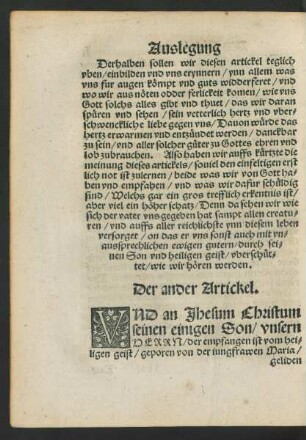 Der ander Artickel.