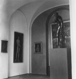 Dresden-Pillnitz. Raumaufnahme. Interimsquartier der Dresdner Gemäldegalerie in Schloss Pillnitz