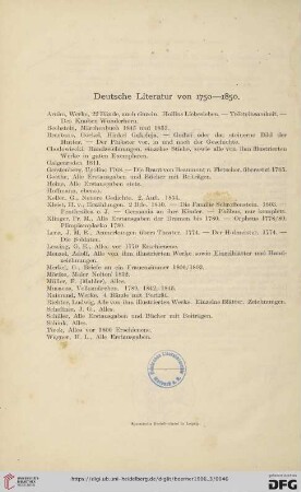 Deutsche Literatur von 1750-1850