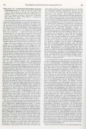 435-439 [Rezension] Funk, Robert W., A Beginning-Intermediate Grammar of Hellenistic Greek, II: Syntax