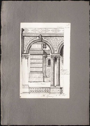 Reiseskizzen aus Pompeji, Neapel und Rom: Santa Maria della Sapienza, Neapel