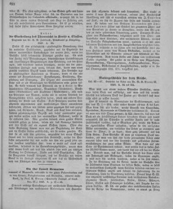 On the fossil Remains remaned of Mammalia referable to the genus Palaeotherium and to two Genera, Paloplotherium and Dichodon, hitherto undefined / by Prof. R[ichard] Owen. - 1847