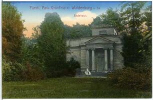 Waldenburg. Park Grünfeld - Badehaus