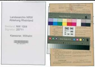 Entnazifizierung Wilhelm Kaessner , geb. 29.07.1899 (Fleischbeschauer)