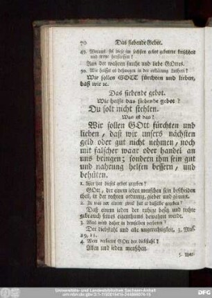 Das siebende gebot.