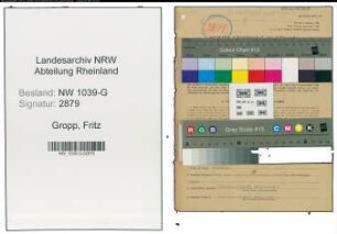 Entnazifizierung Fritz Gropp , geb. 11.12.1890 (Bahnbeamter)