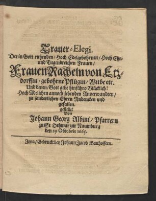Trauer-Elegi