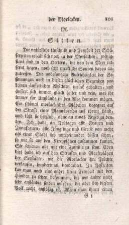 IX. Sitten.