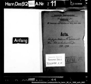 Einzelne Relationen St. Saphorins aus Wien