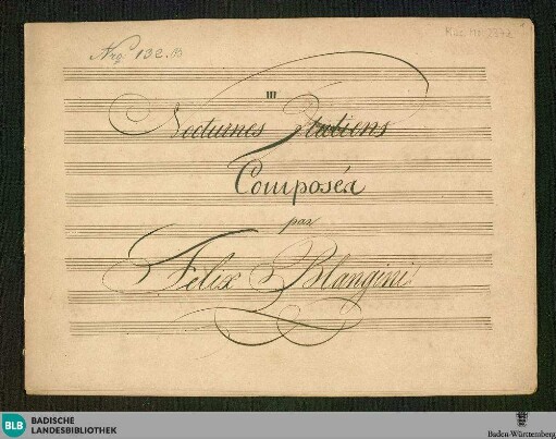 3 Duets - Don Mus.Ms. 2372 : V (2), pf