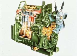 Fotografie: Verbrennungsmotor, Dieselmotor