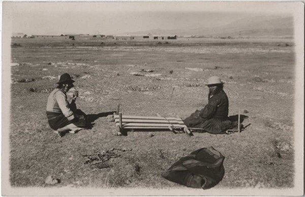 At the loom (Peru)