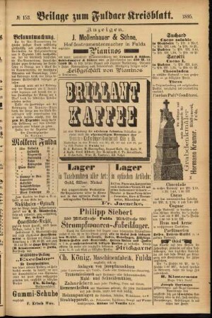Zweite Ausgabe vom Samstag, den 28. Dezember 1895.