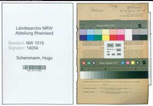 Entnazifizierung Hugo Schemmann , geb. 29.10.1903 (Polizist)