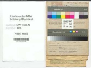 Entnazifizierung Hans Nees , geb. 31.08.1902 ()