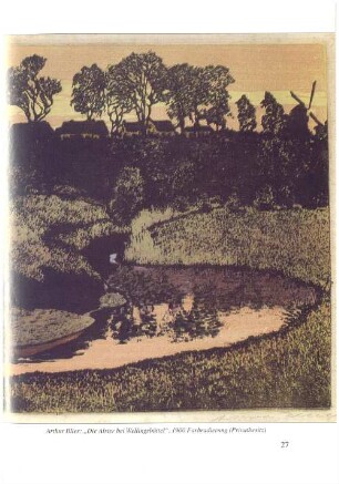 Arthur Illies: "Die Alster bei Wellingsbüttel". 1900 Farbradierung (Privatbesitz)