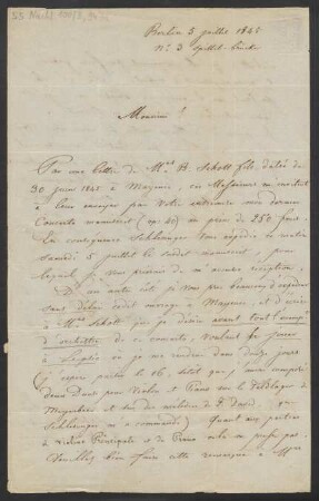 Brief an Christian Friedrich Erdmann Leede und C. F. Leede  : 05.07.1845