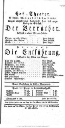 Der Verräther