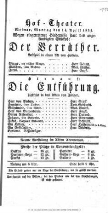 Der Verräther