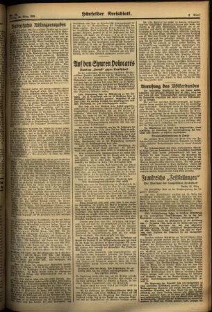 Zweite Ausgabe vom Freitag, den 22. März 1935.