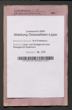 Praktischer Arzt Dr. Otto Lenz zu Lippspringe