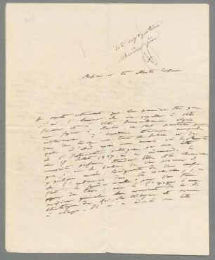 Alexander von Humboldt (1769 - 1859) Autographen: Briefe von Alexander von Humboldt an verschiedene Adressaten - BSB Autogr.Cim. Humboldt, Alexander von, 3. Alexander von Humboldt (1769 - 1859) Autographen: Brief von Alexander von Humboldt an N. N. - BSB Autogr.Cim. Humboldt, Alexander von.3