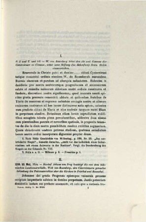 Urkundenbuch des Cistercienserstiftes B. Mariae V. zu Hohenfurt in Böhmen : mit einem Anhange
