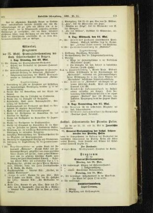 Kathol. Lehrerverein der Provinz Posen : VI. General-Versammlung der kathol. Lehrervereine der Provinz Posen