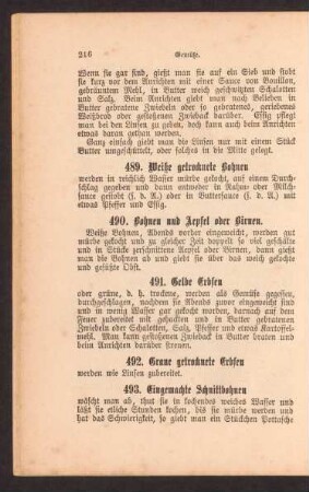 490. Bohnen und Aepfel oder Birnen.