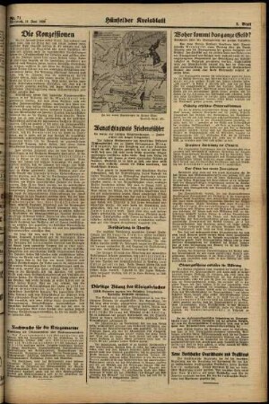 Zweite Ausgabe vom Mittwoch, den 14. Juni 1939.