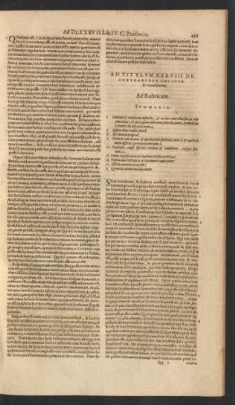 Ad Titulum XXXVIII. De Contrahenda Emtione & venditione.