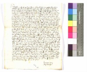 Brief Leonhart von Rosenberg an Pfalzgraf Ludwig.