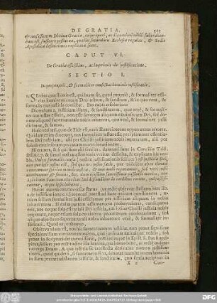 Caput VI. De Gratiae effectibus, ac in primis de iustificatione.