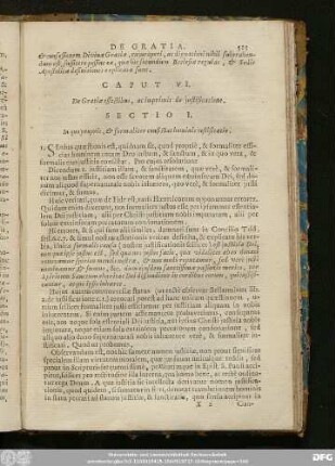 Caput VI. De Gratiae effectibus, ac in primis de iustificatione.