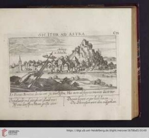 C71. Arberg in Schweitz, "Sic itur ad astra"