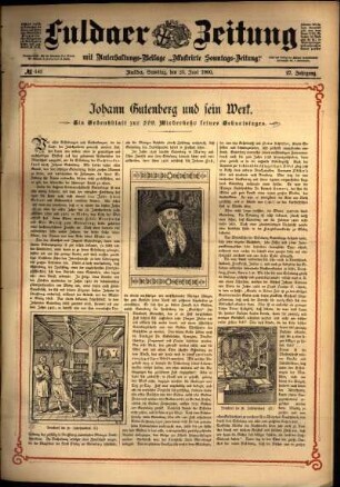 Zweite Ausgabe vom Samstag, den 23. Juni 1900.