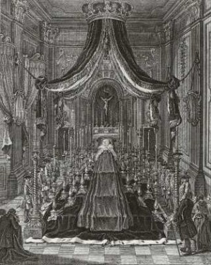 Maria Josepha auf dem Totenbett