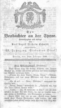 7. Stück, 11. Februar 1856