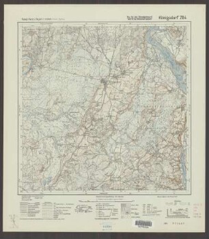 784 Königsdorf ; Topographische Karte von Bayern 1:25.000 [Positionsblätter]