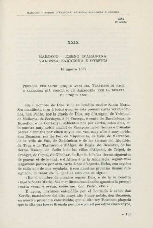 XXIX Marocco - Regno d'Aragona, Valenza, Sardegna e Corsica 10 agosto 1357