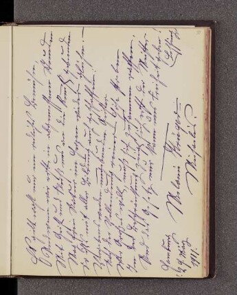 Melanie Krüger-Michaelis. – Hamburg, 29.03.1901