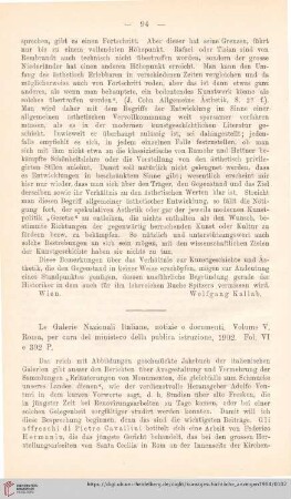[Rezension von: La Galerie Nazionali Italiane, Notizie e documenti]