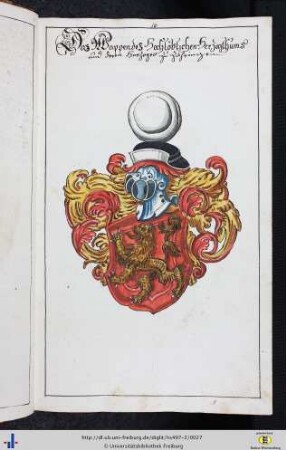 Die Wappen von Zähringen und Habsburg.