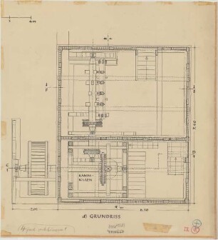 Oldinghausen (Kreis Herford): Sattelmeierhof Ebmeier. Bokemühle (Grundriss)