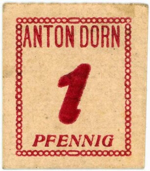 Geldschein / Notgeld, Pfennig, 1916 - 1920?