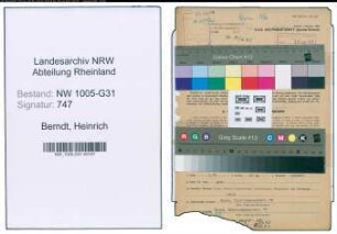 Entnazifizierung Heinrich Berndt , geb. 27.03.1907 (Gastwirt)