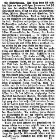 [Zeitungsartikel, eingeklebt auf S. 81]: [Sanssouci]