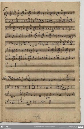 57. Anonymus, Stücke, G-Dur